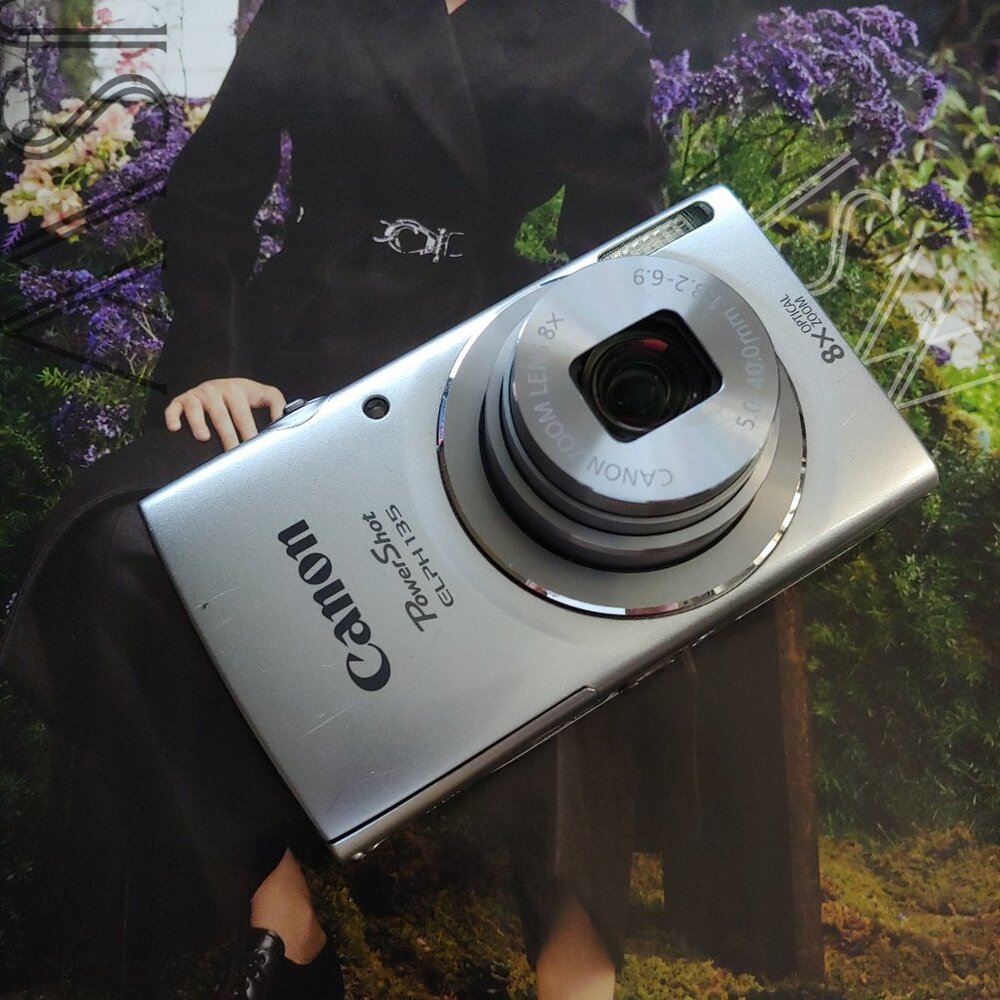 Canon PowerShot ELPH 135 Digital 8x Optical Zoom 16 MP Camera